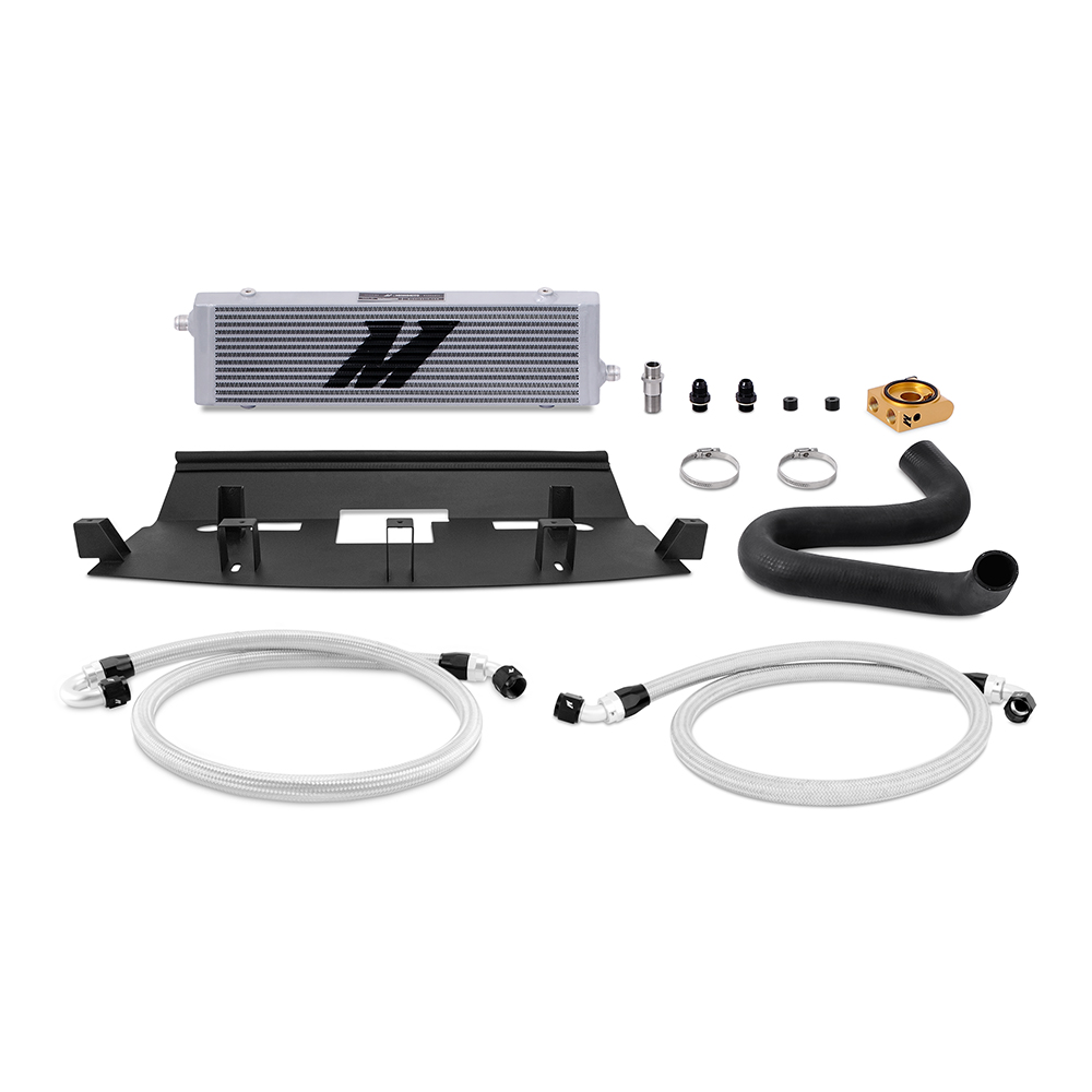 Mishimoto — Mishimoto 2018+ Ford Mustang GT Thermostatic Oil Cooler Kit - Silver - view 6